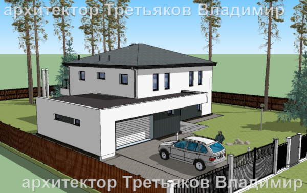 заказать проект коттеджа архитектор Третьяков Владимир